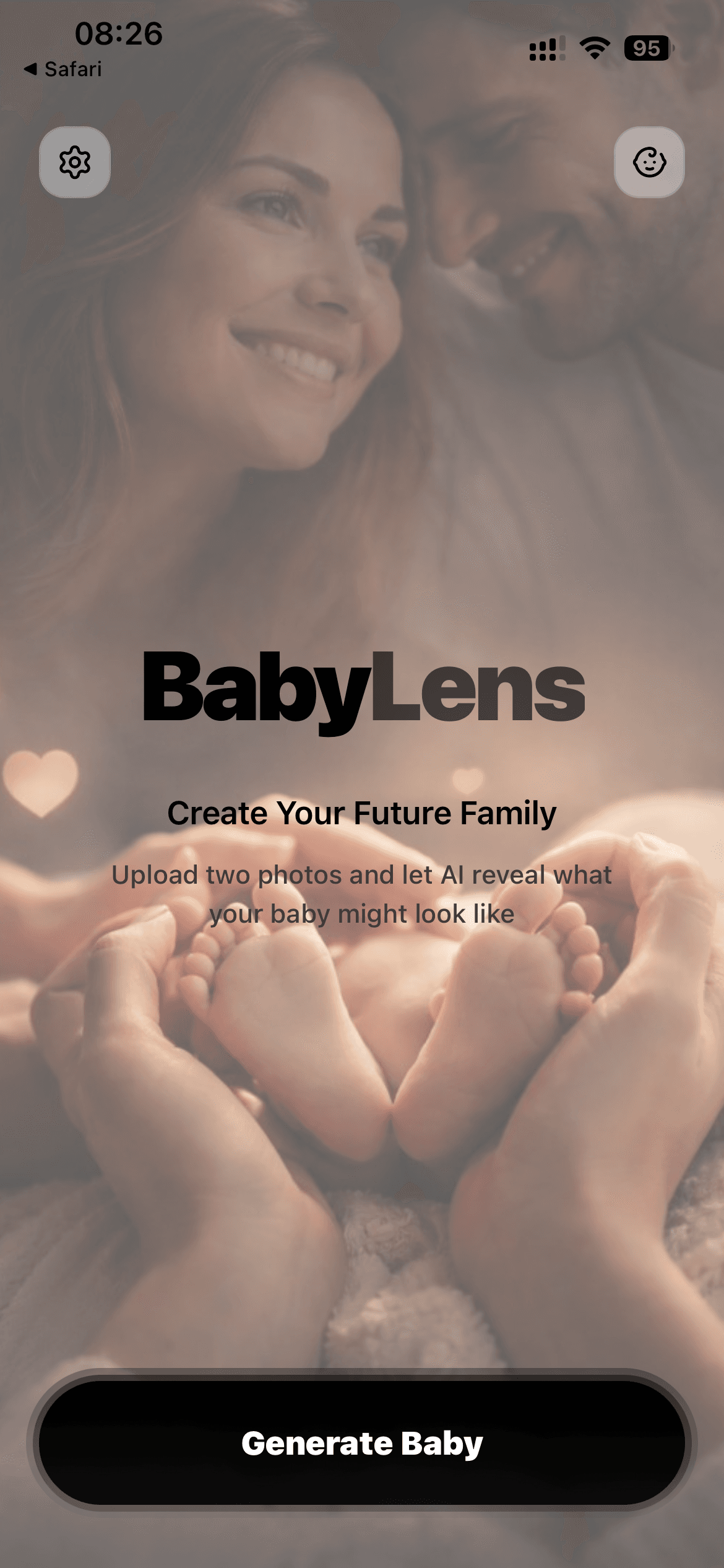 GenKid home screen overview